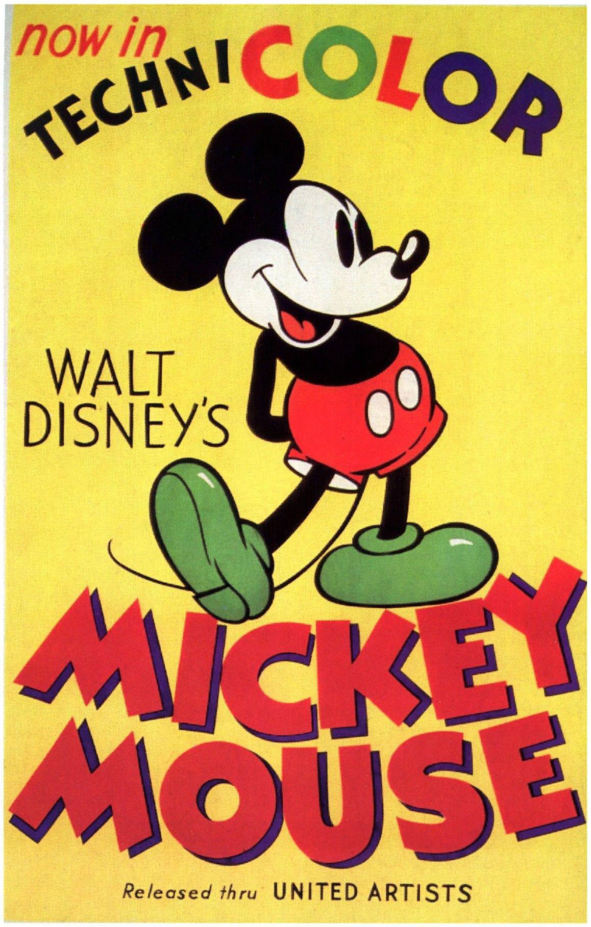 Mickey Mouse, poster, 1930s.