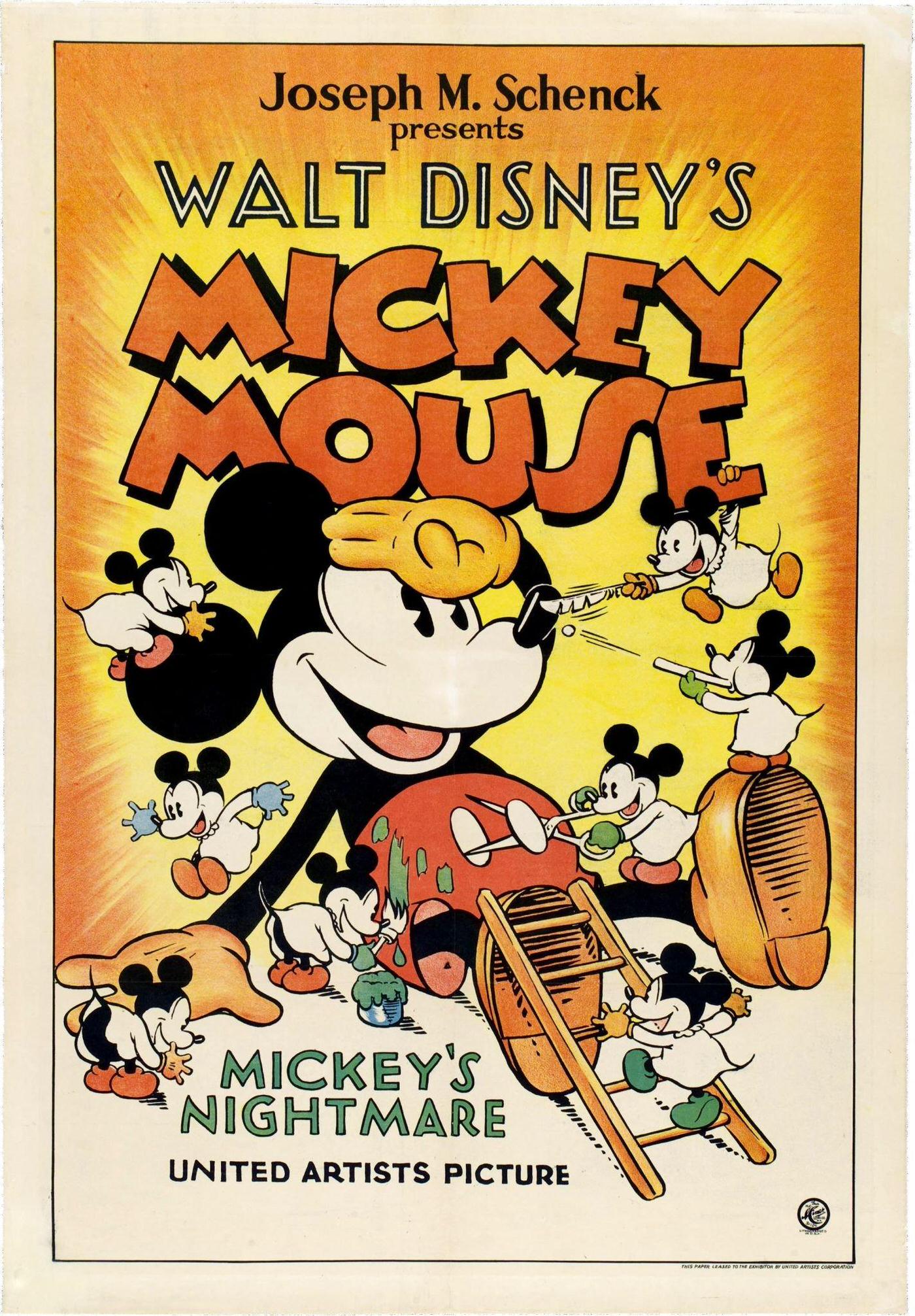 Mickey's Nightmare, 1932.