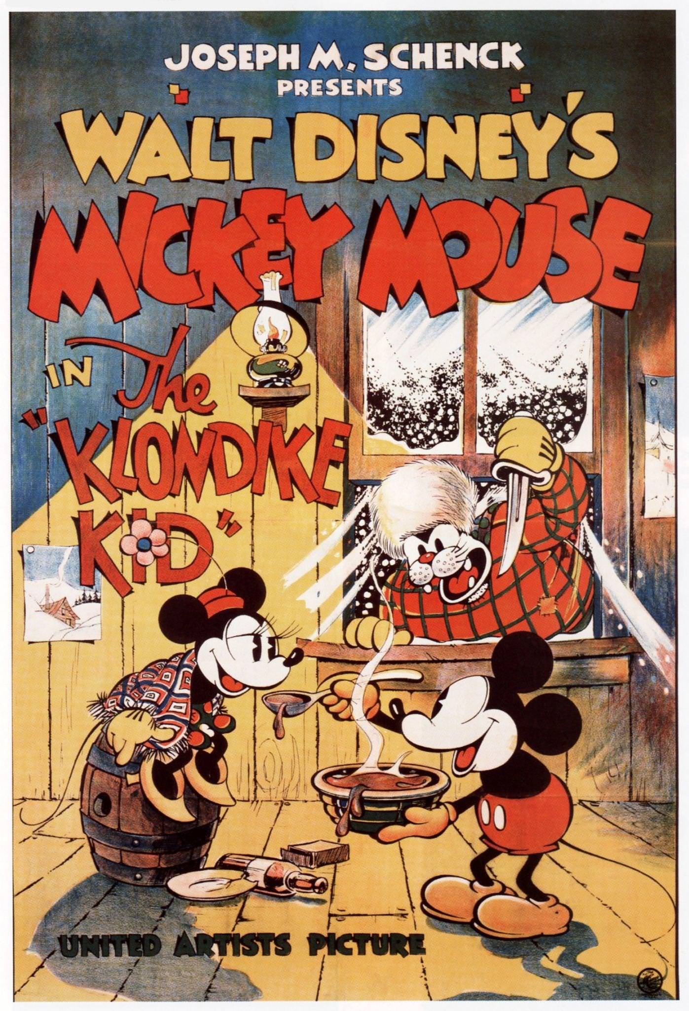The Klondike Kid, poster, from left: Minnie Mouse, Mickey Mouse, 1932.
