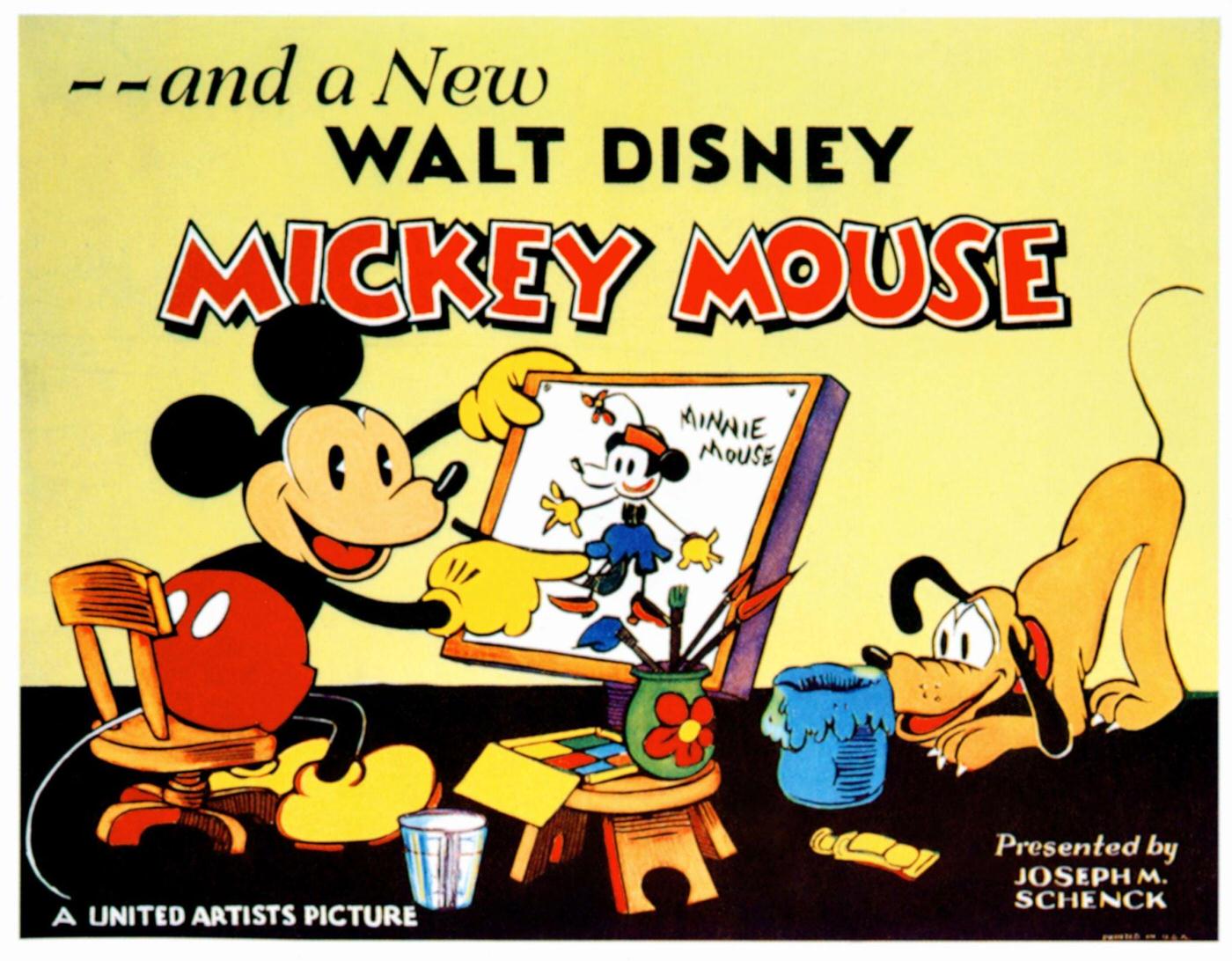 Mickey Mouse, lobbycard, 1932.