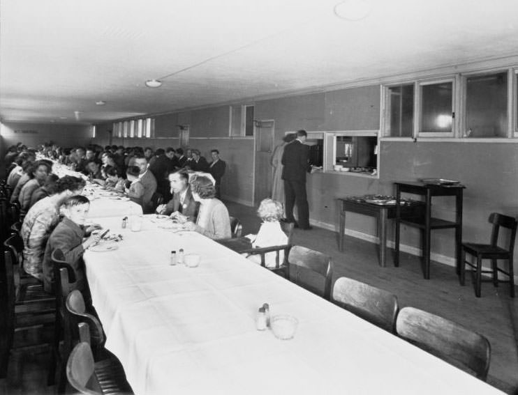 Immigration Hostel dining room