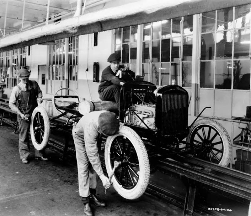 The Model T Revolution: The Impact of Assembly Line Mass-Production in the 1910s and 1920s