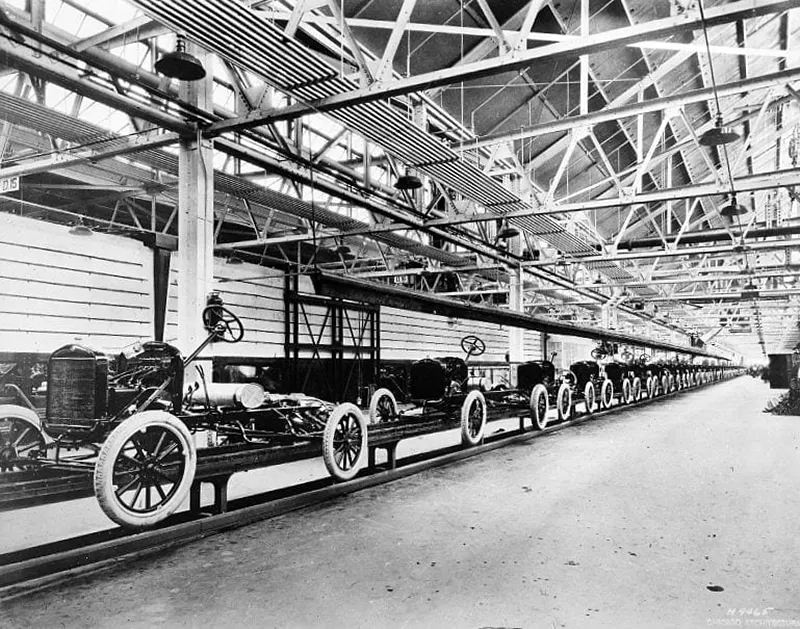 The Model T Revolution: The Impact of Assembly Line Mass-Production in the 1910s and 1920s