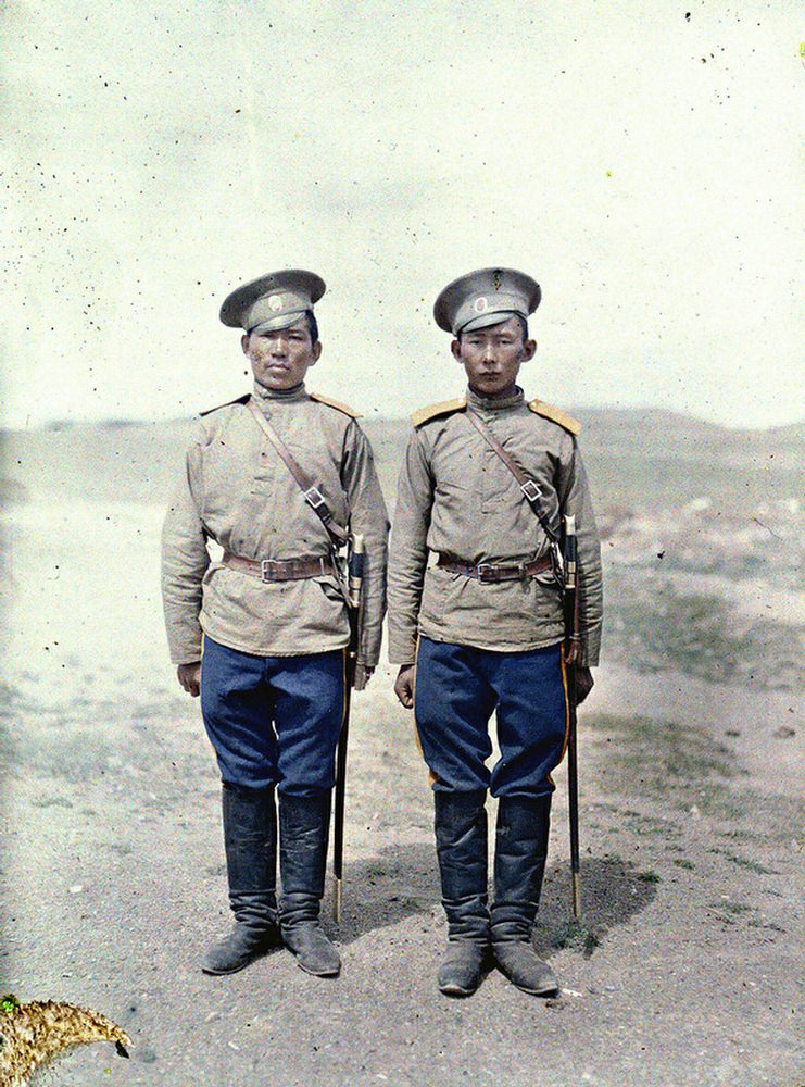 “Two Cossack soldiers in Urga, 1913” – representatives of a minor contingent as the symbol of the Russian protectorate.