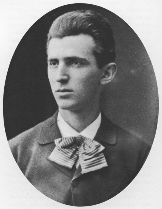 Tesla in 1879 at age twenty-three.