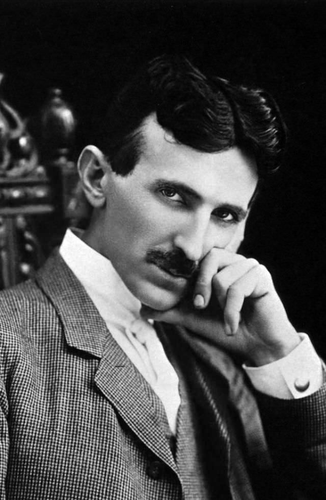 Nikola Tesla in his forties.