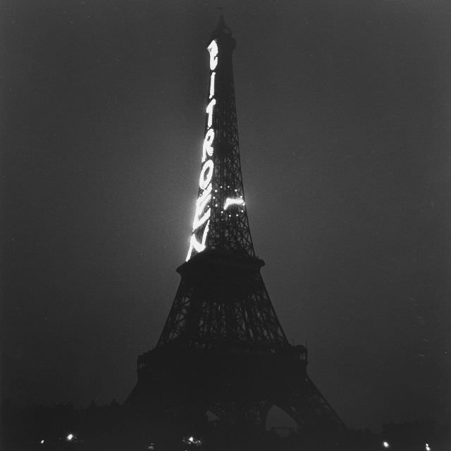 Eiffel Tower, Paris, 1935.