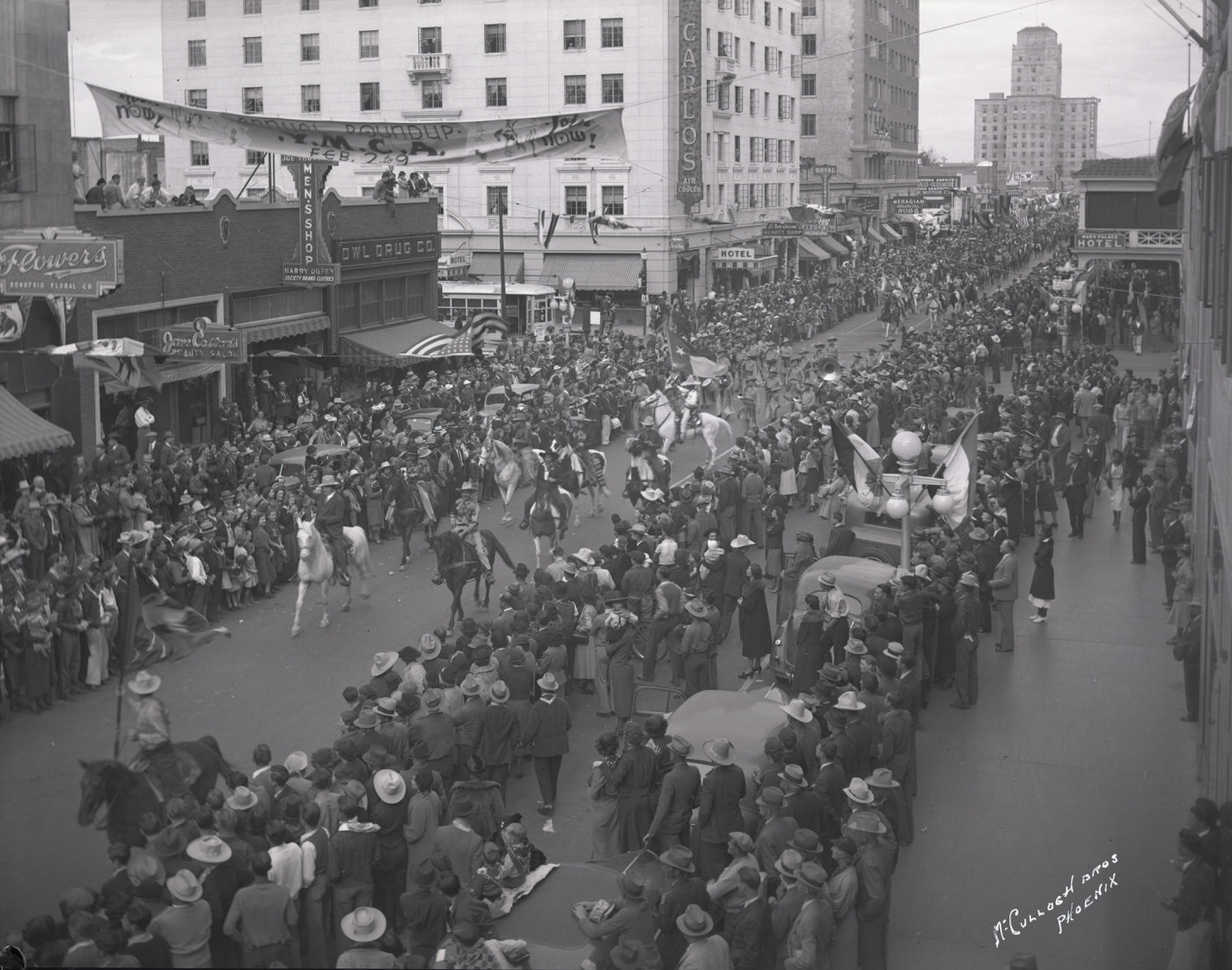 Parade at the Intersection of Central Ave. and Washington St., 1930s