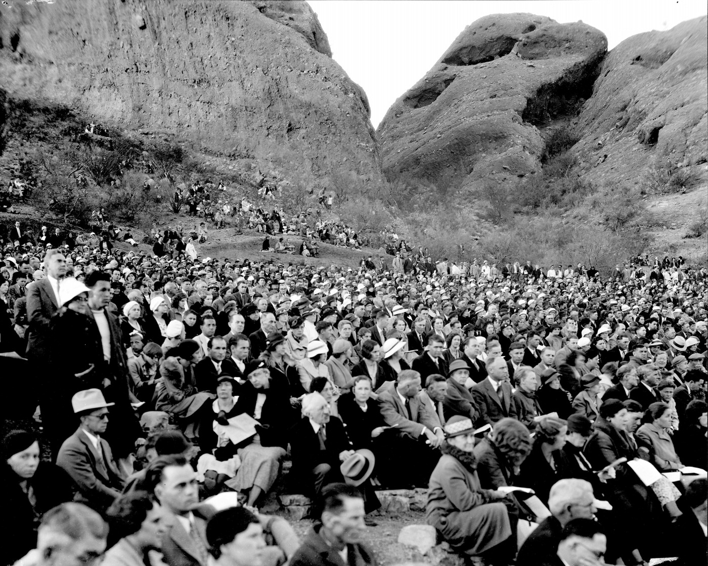 Easter Sunrise Services at Papago Park, 1930s