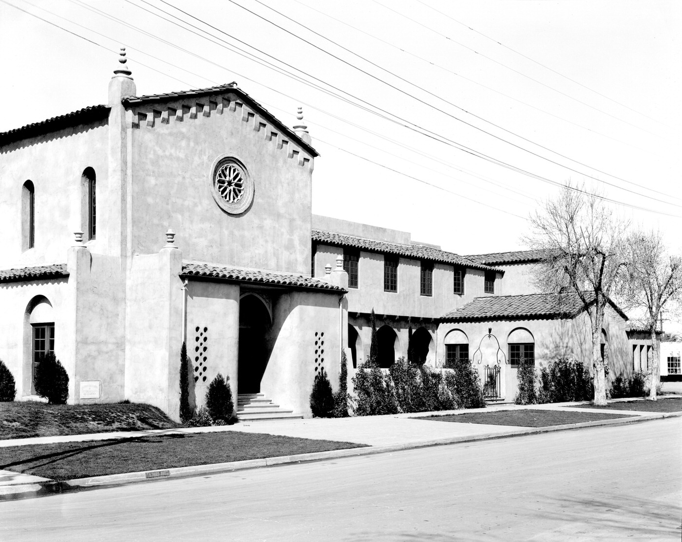 Mormon Temple Exterior. This temple was located at Third Ave. and Moreland St. in Phoenix.