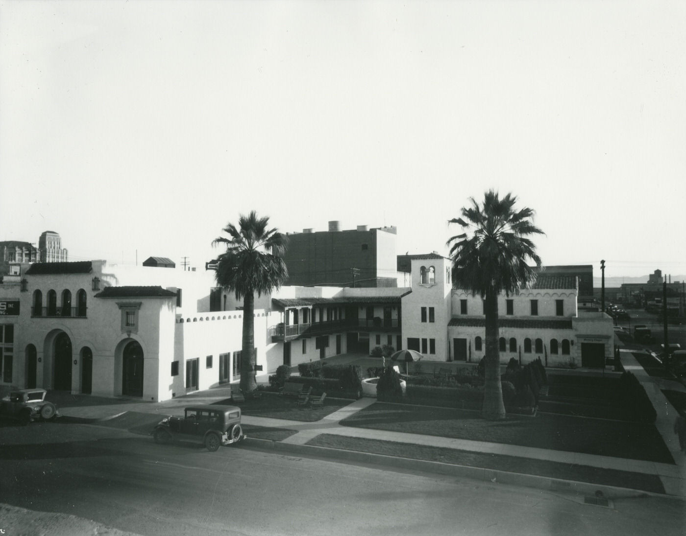 A. L. Moore and Son Mortuary Exterior View. This mortuary was located at 4th Ave. and Adams, 1930s