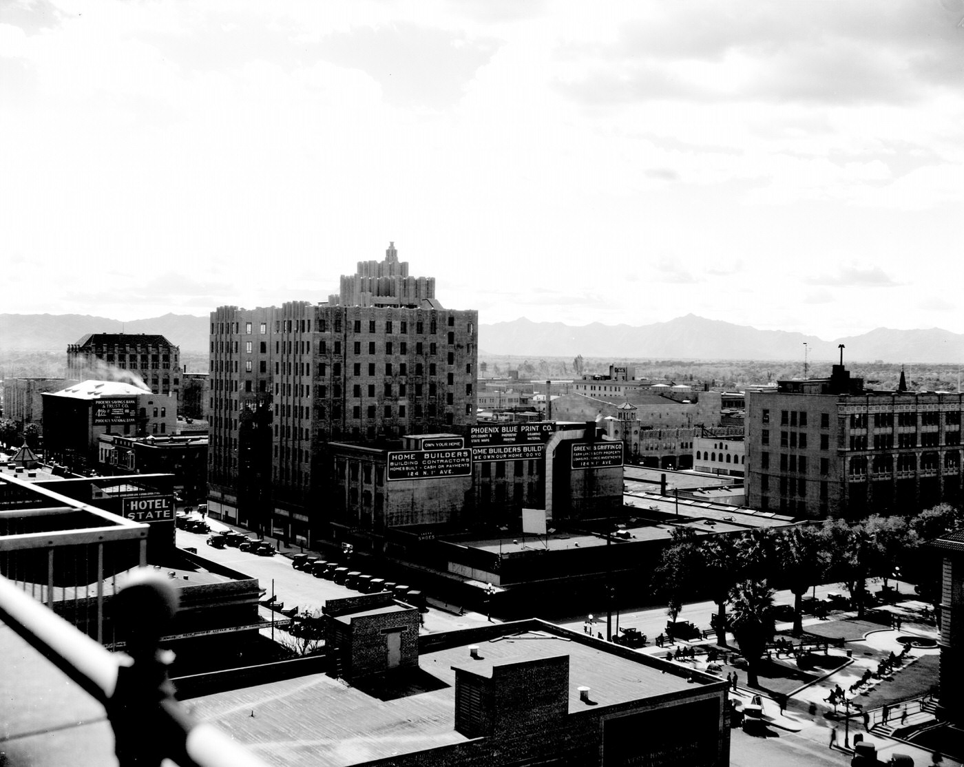View of Phoenix From the Security Building, 1930s