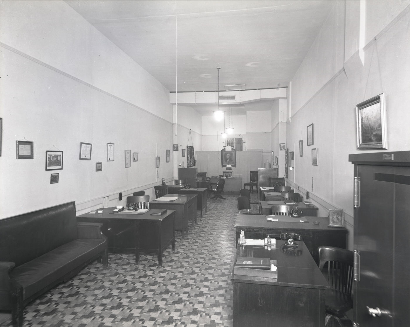 A. D. McClain Realty Interior View, 1930s