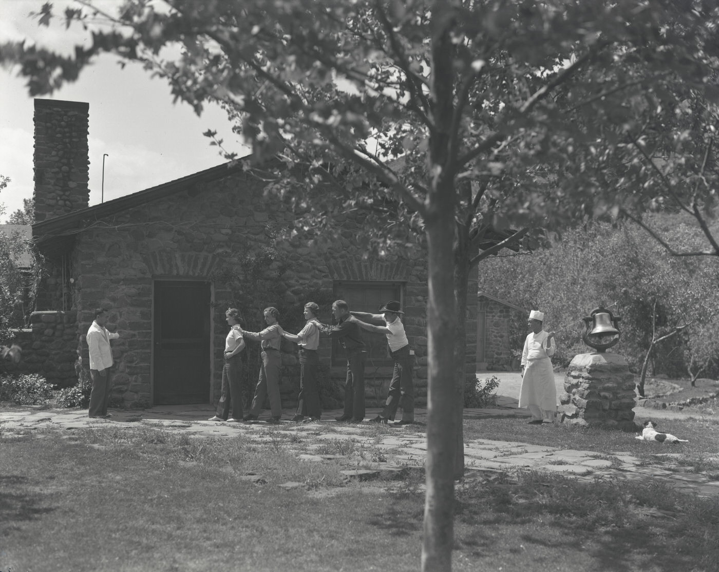 Beaver Creek Ranch Guests on Grounds, 1930s