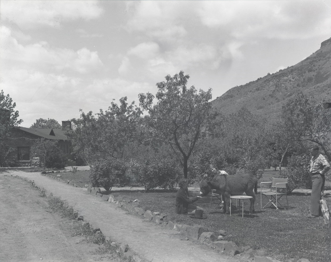 Beaver Creek Ranch Guests on Grounds, 1930s