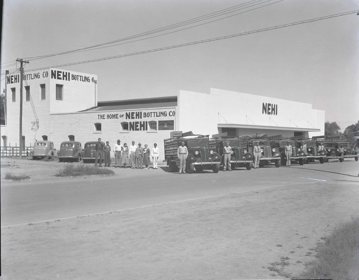 Employees in Front of Nehi Bottling Co. Building, 1930s