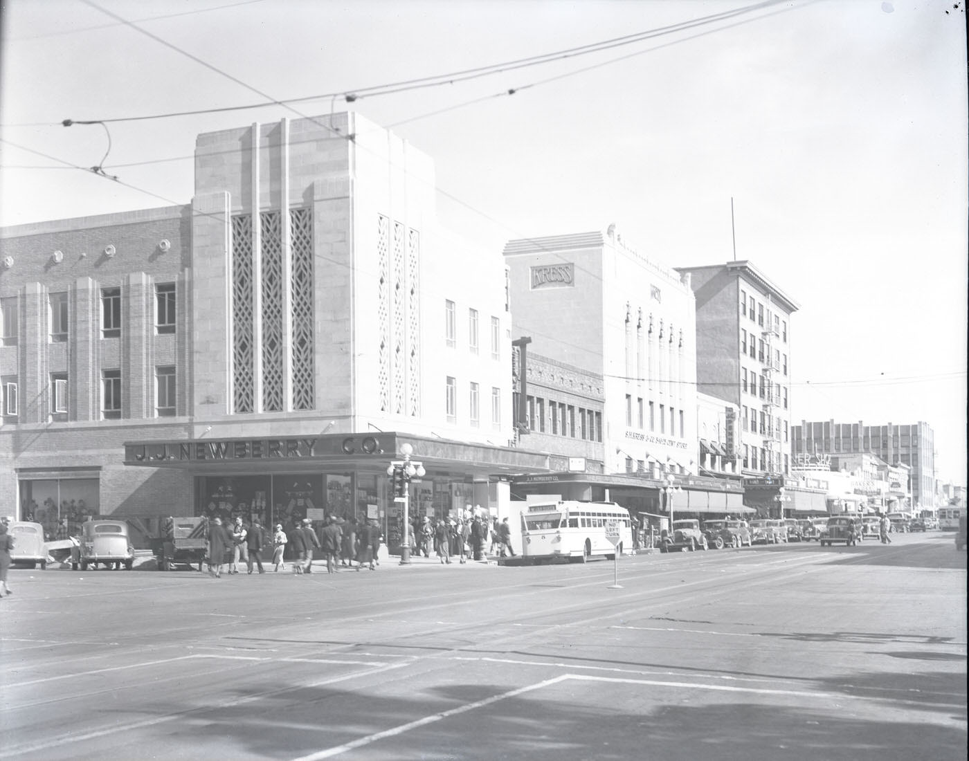 J. J. Newberry Co. Building Exterior. This store was located at 36 W. Washington, 1941