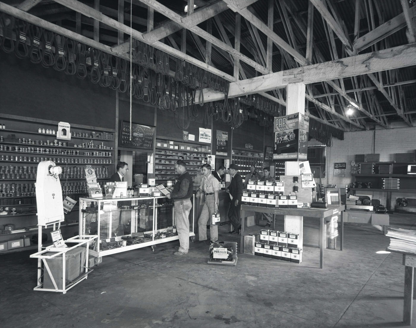 Carl White Texaco Company Interior, 1941