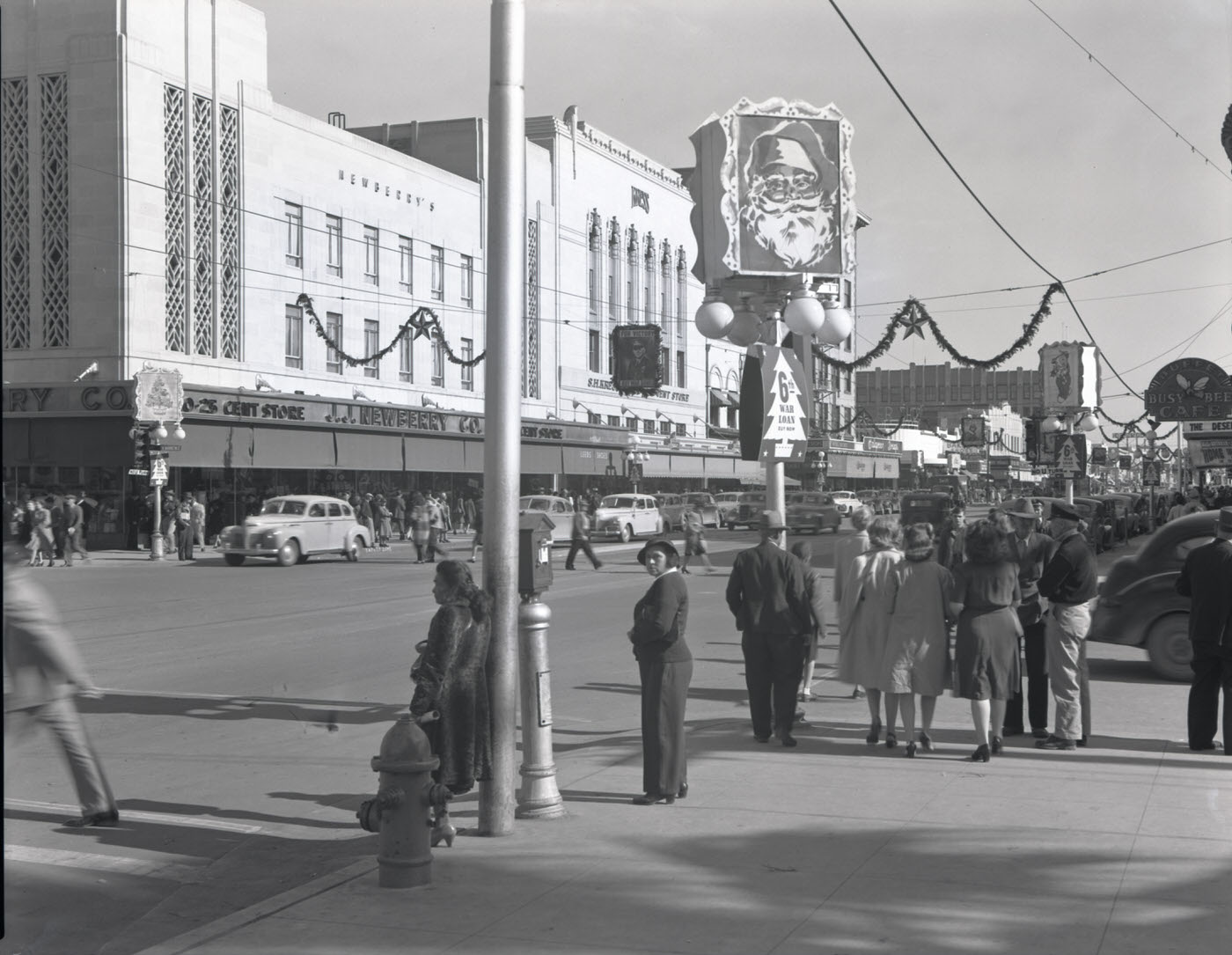 Southwest Corner of W. Washington St. and Central Ave., 1944