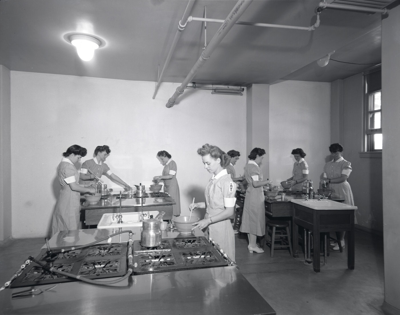 Good Samaritan Hospital Nurses Cooking, 1944