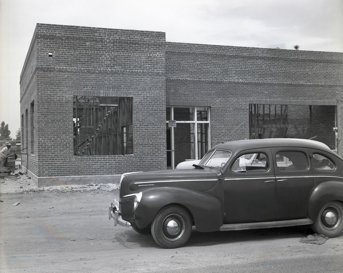 Building Exterior and Car, 1945