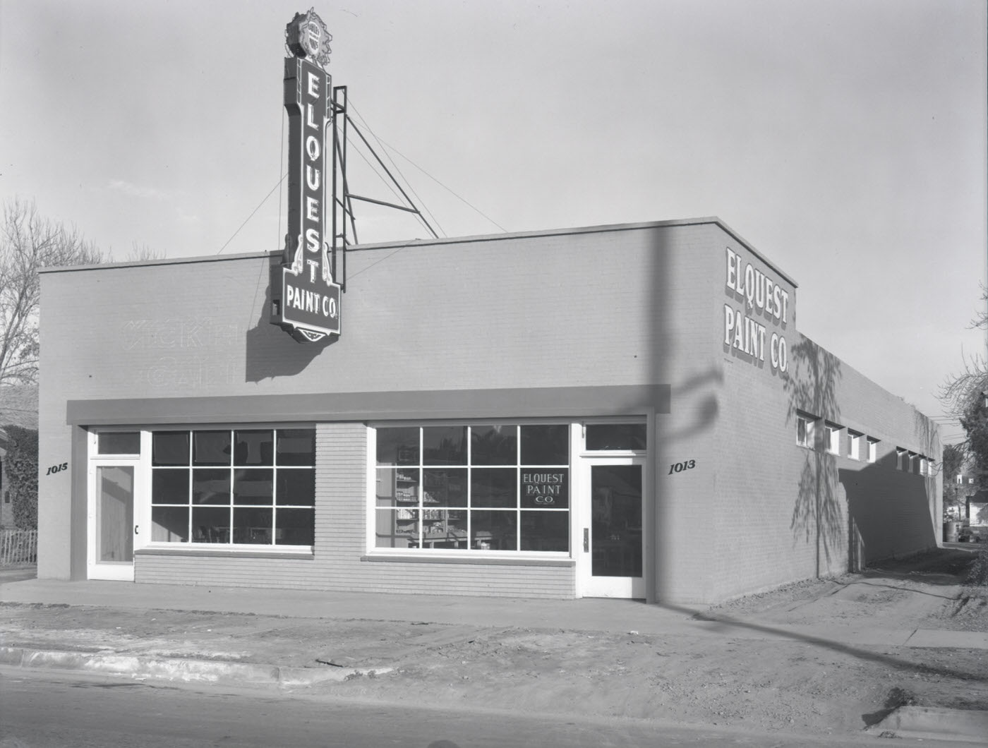 Elquest Paint Co. Building Exterior, 1945