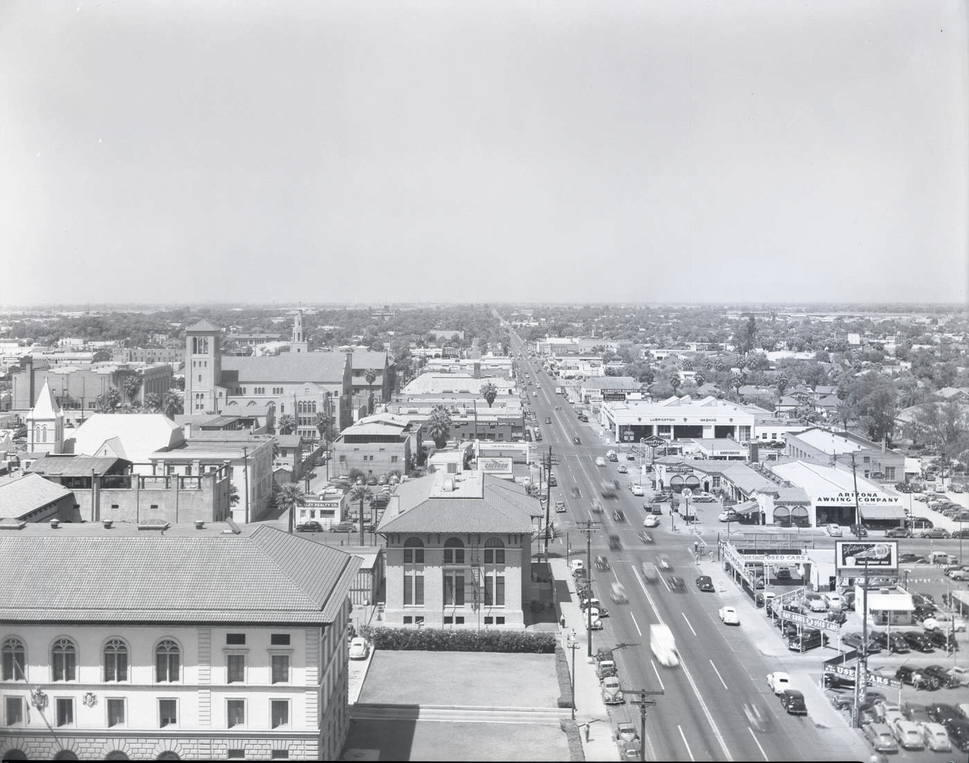 Cityscape of Downtown Phoenix, 1946