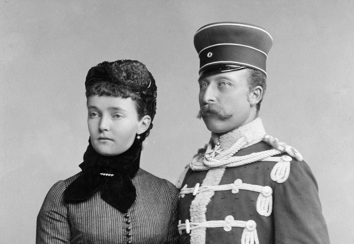 Arthur William Prince of Duke of Connaught and Strathearn with his wife Princess Louise Margaret of Prussia