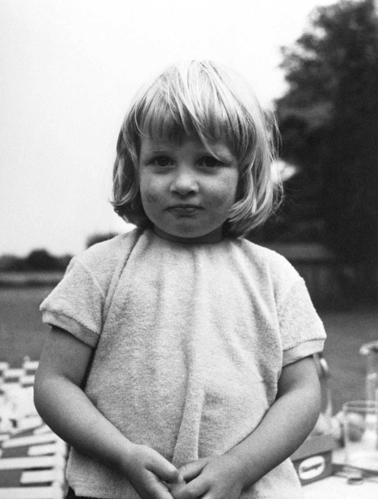 Lady Diana Spencer ages 3 years old at Park House, Sandringham, Norfolk.