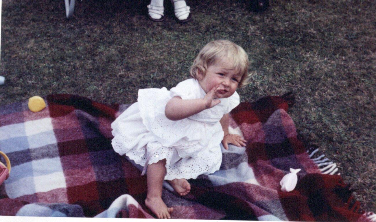 Lady Diana Spencer at Park House, Sandringham, Norflk on her first birthday.