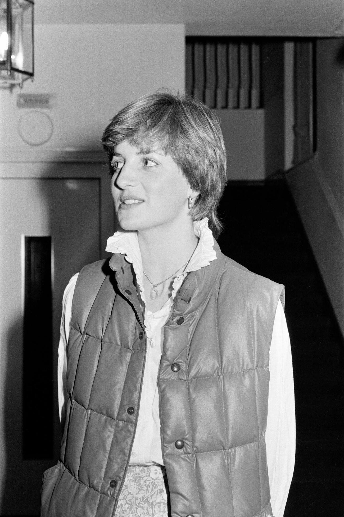 Lady Diana Spencer, at her London flat in September 1980.