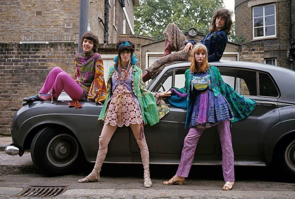 London's Love Affair with Color: A Retrospective of Psychedelic Hippie Fashion in the 1960s