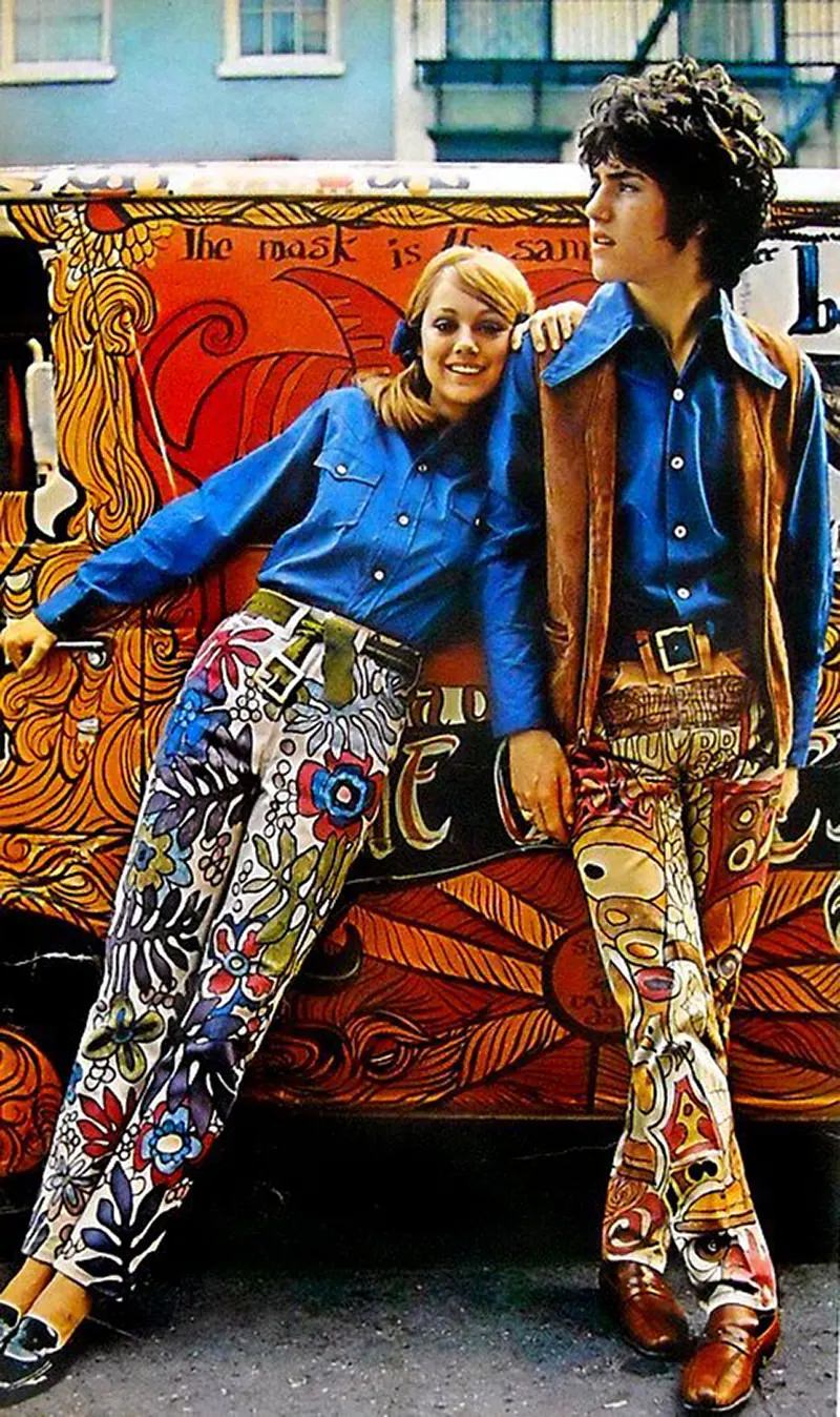 London's Love Affair with Color: A Retrospective of Psychedelic Hippie Fashion in the 1960s