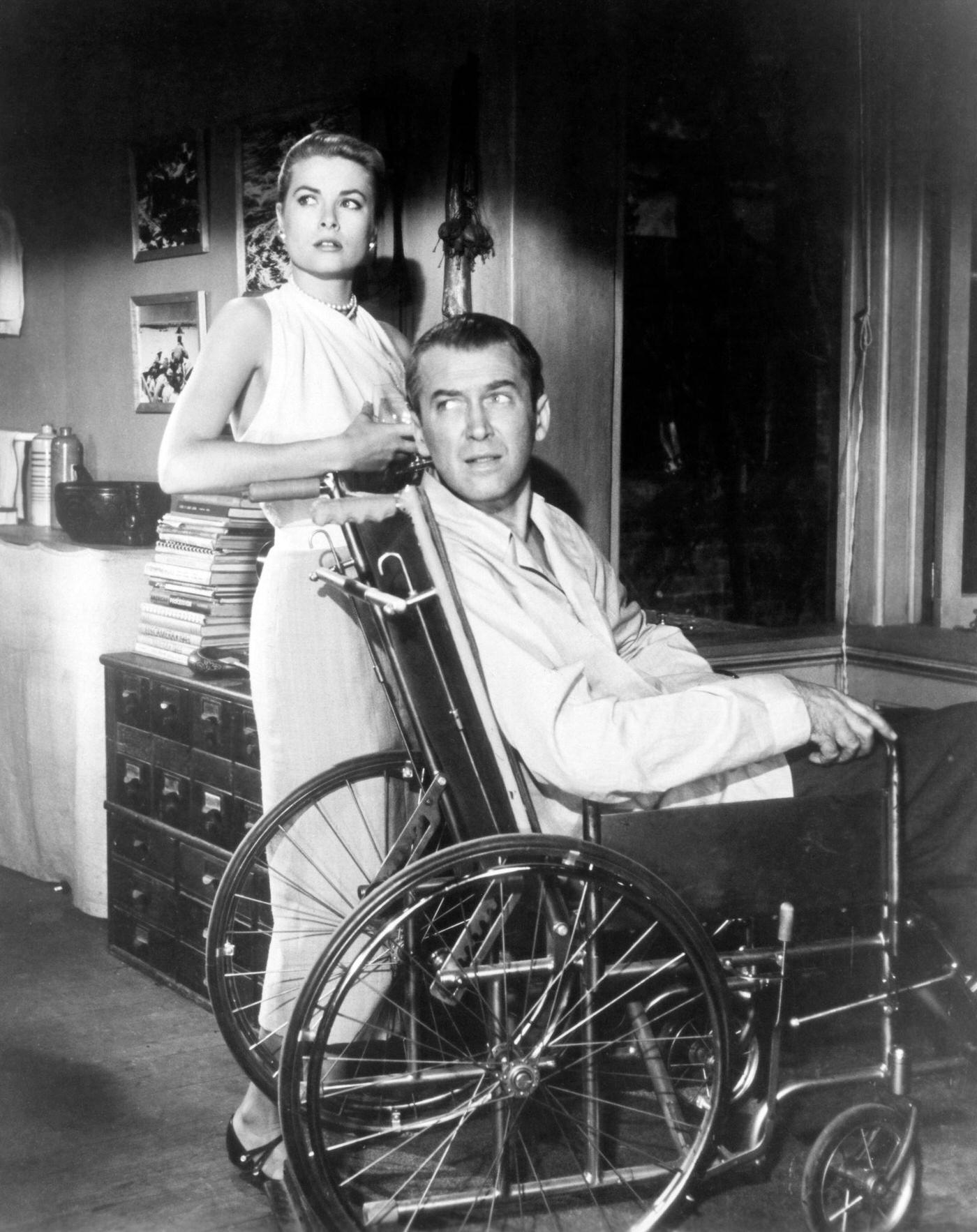 Grace Kelly and James Stewart in 'Rear Window'