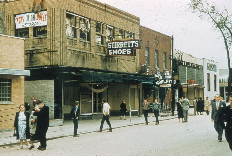 East side of Christina St. looking south to Cromwell St.