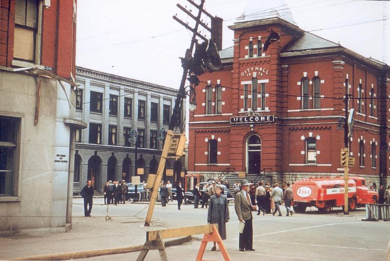 Sarnia City Hall after tornado 1953