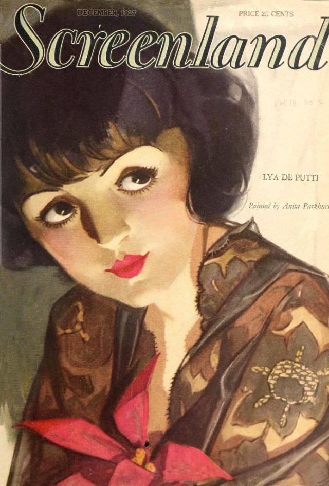 Screenland magazine cover, December 1927