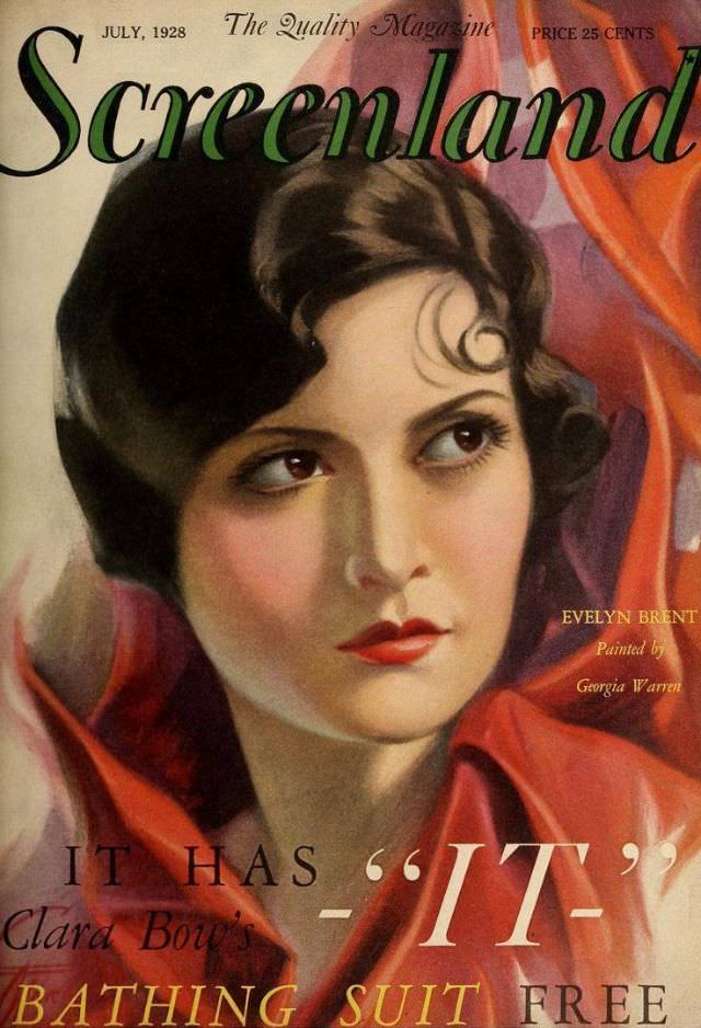 Screenland magazine cover, July 1928