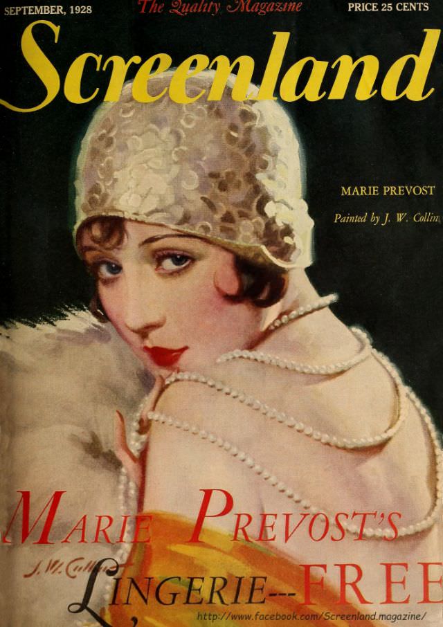 Screenland magazine cover, September 1928