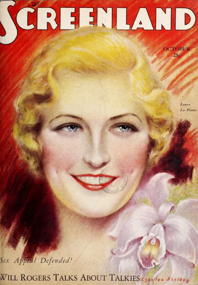 Screenland magazine cover, October 1929