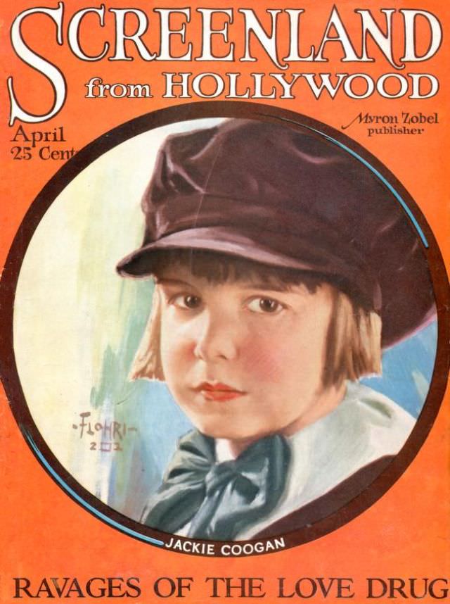 Screenland magazine cover, April 1923