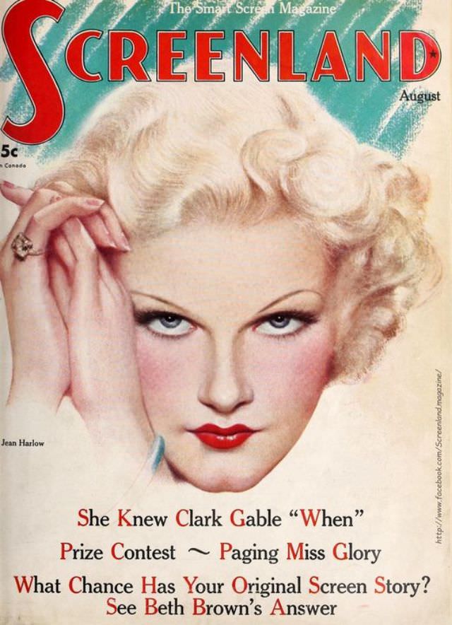 Screenland magazine cover, August 1935