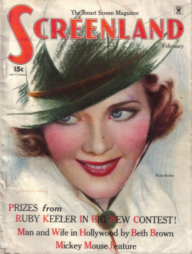 Screenland magazine cover, February 1935