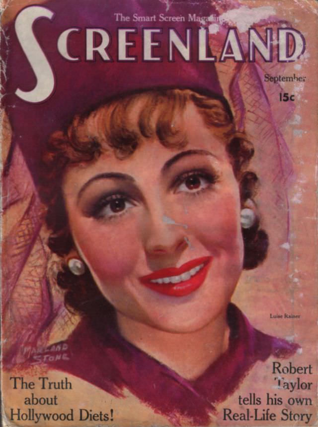 Screenland magazine cover, September 1937