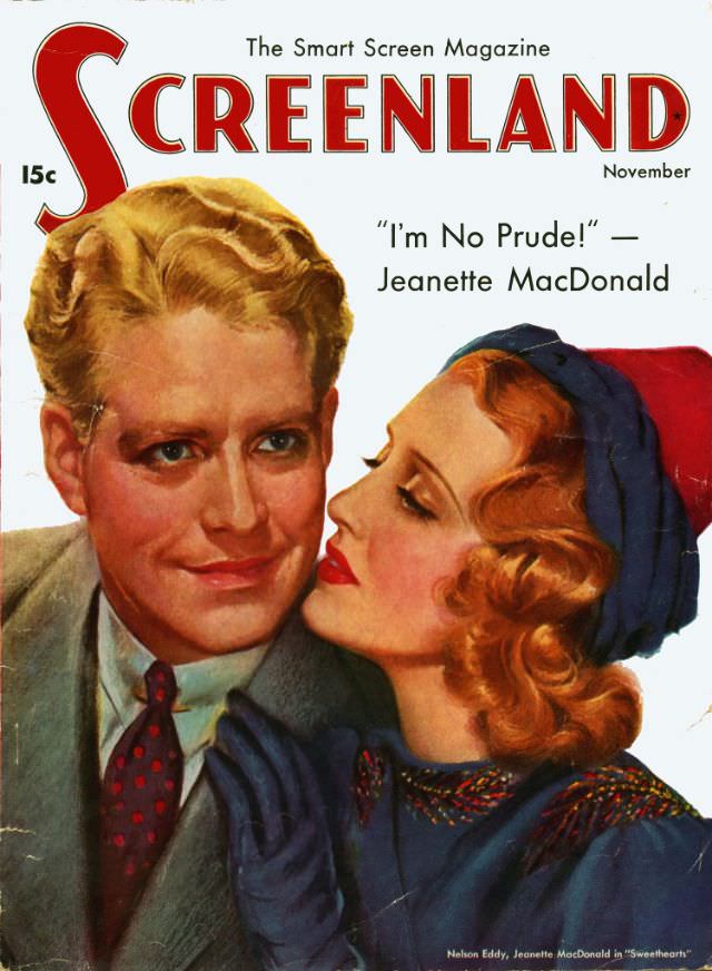 Screenland magazine cover, November 1938