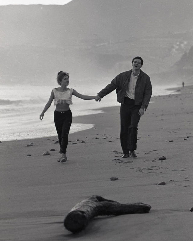 Glamour on the Sand: Sharon Tate and Richard Beymer at Pacific Ocean Park, 1963