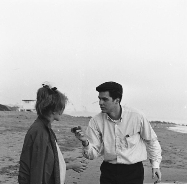 Glamour on the Sand: Sharon Tate and Richard Beymer at Pacific Ocean Park, 1963