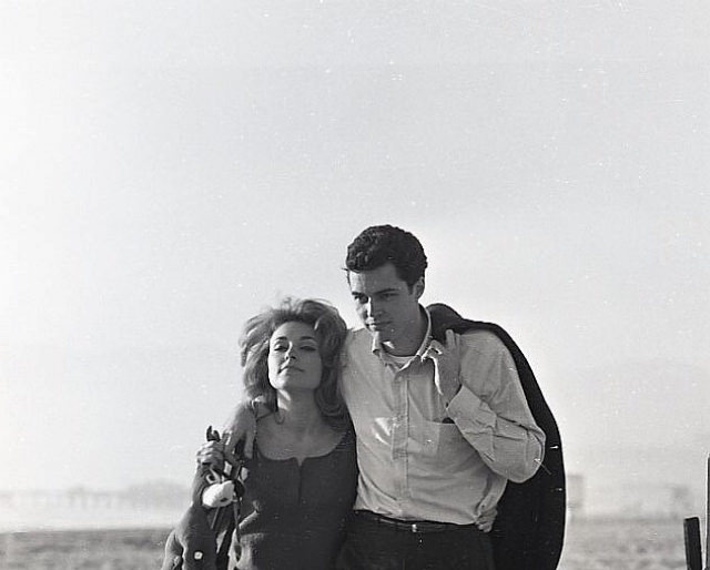 Glamour on the Sand: Sharon Tate and Richard Beymer at Pacific Ocean Park, 1963