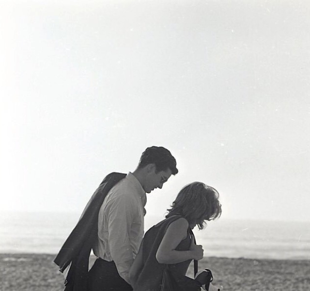 Glamour on the Sand: Sharon Tate and Richard Beymer at Pacific Ocean Park, 1963