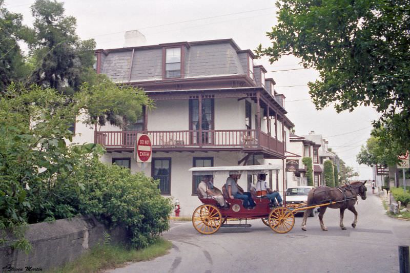 St Francis Street at St. George Street, St. Augustine, 1986